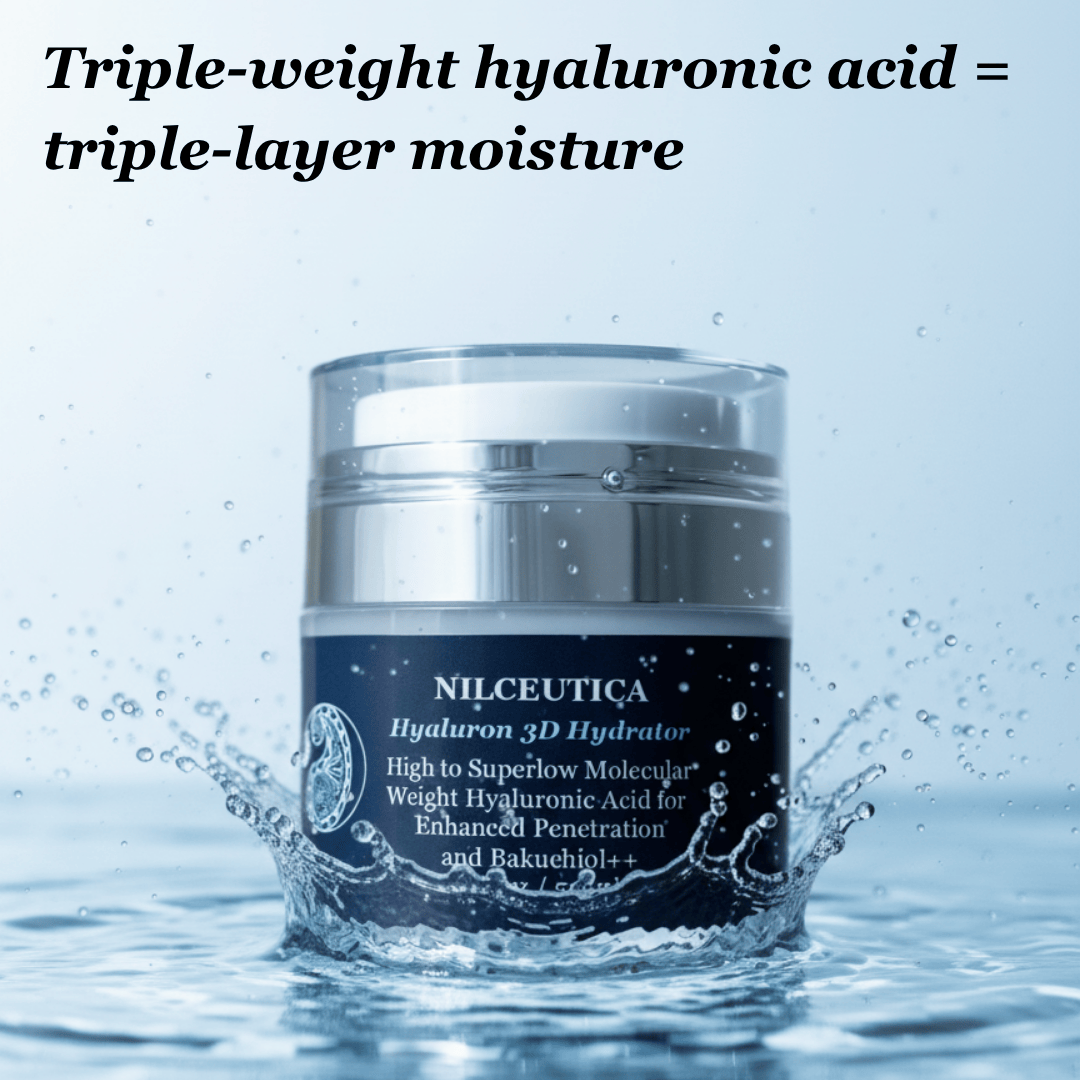 NILCEUTICA Hyaluron 3D Hydrator Multi Lamellar Emulsion The Advanced Response Face and Neck Cream-Serum Anti-aging Best Anti-aging Moisturizer for Dry skin NILCEUTICA