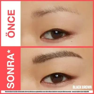 Stylo sourcils 2-en-1 et gel fixateur noir marron de Maybelline : définissez, sculptez et fixez toute la journée. Définisseur et sculpteur de sourcils longue tenue