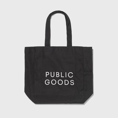 Black Reusable Cotton Tote Bag Public Goods
