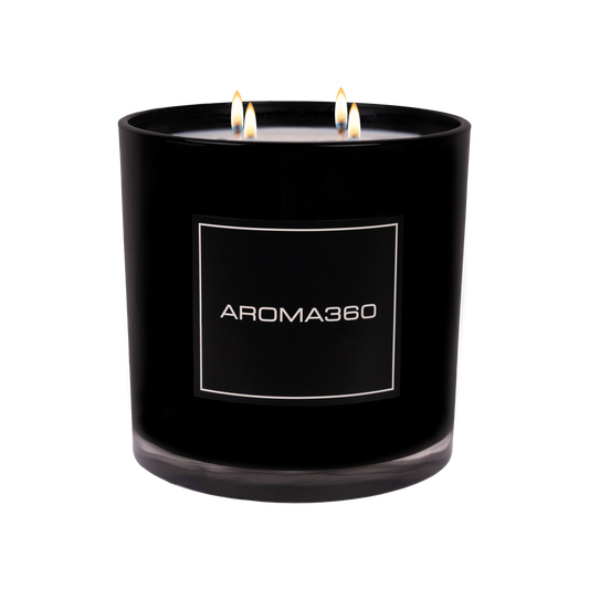Aroma360 Desert Rose 4-Wick Candle Candle Aroma360 Black