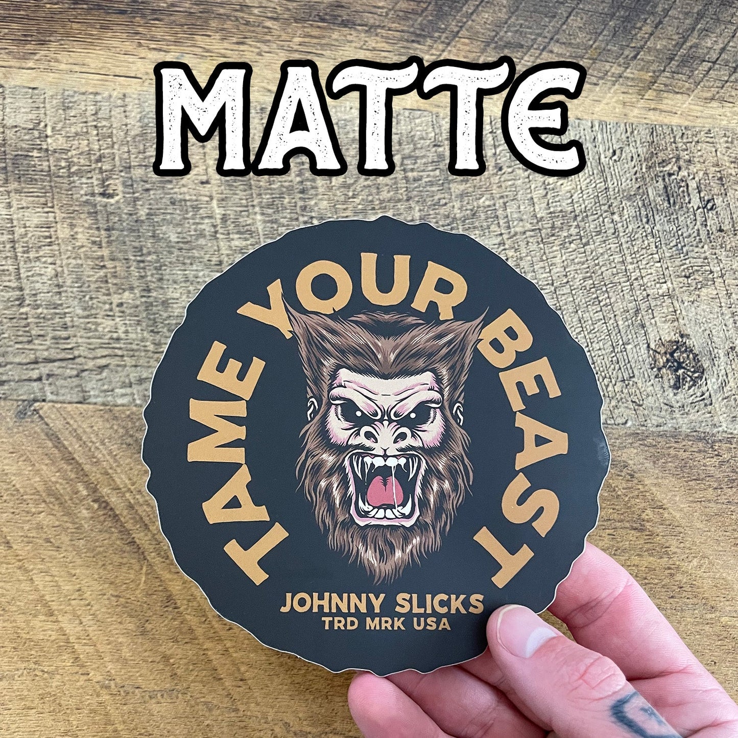 Johnny Slicks Tame Your Beast Slicker Johnny Slicks Black Large (5") Matte