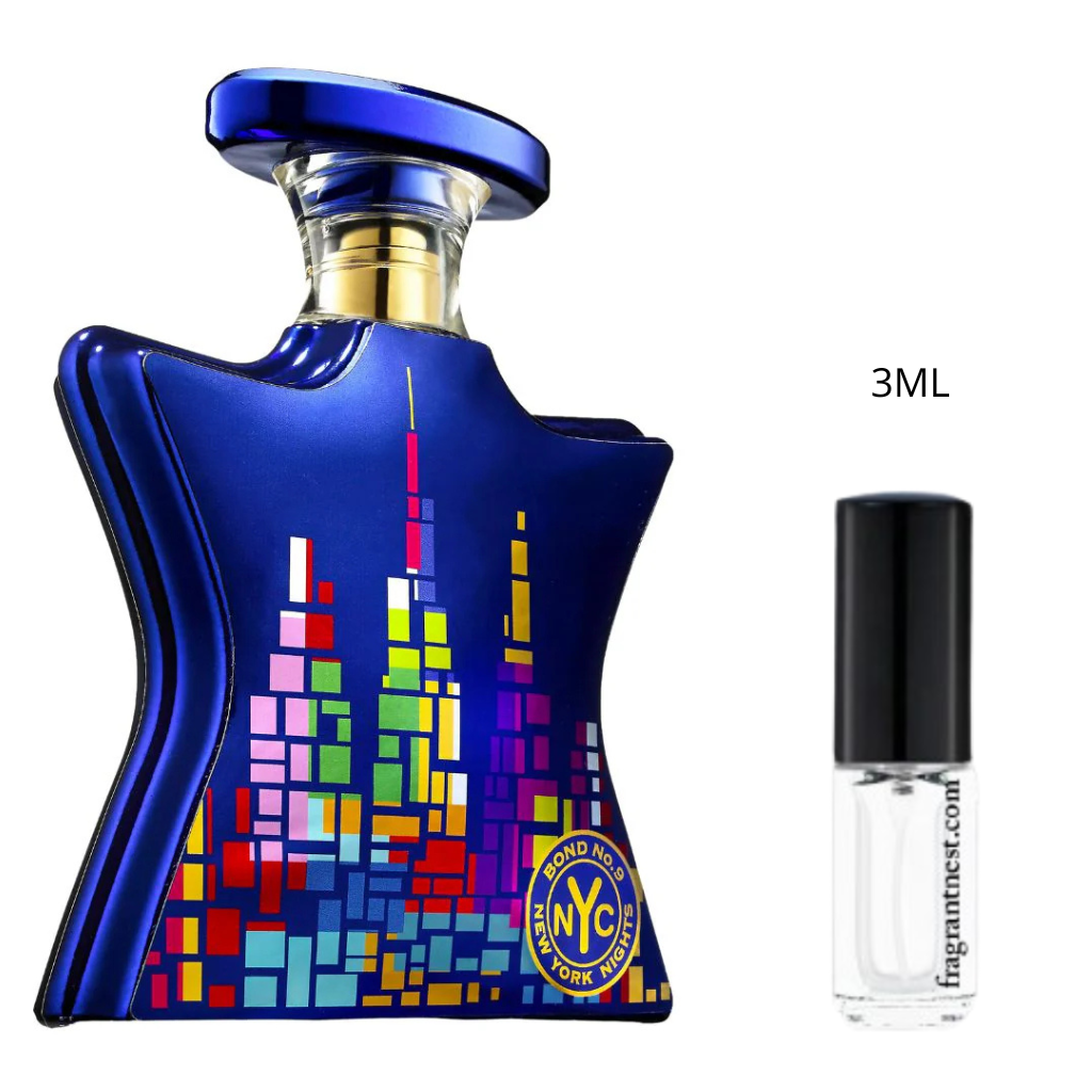 Bond No. 9 New York Nights Eau De Parfum Travel Spray | Sample Fragrant Nest 3mL Glass Spray (45 Sprays)