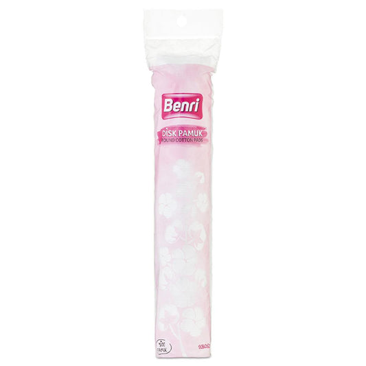 Benri Cotton Pads 140 Count - Soft & Gentle Makeup Removal for Sensitive Skin
