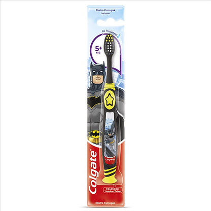 Brosse à dents Colgate pour enfants extra souple (5 ans et plus) - Douce pour les gencives, motifs amusants