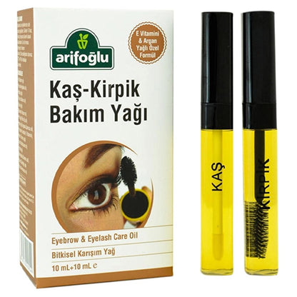 Coffret d'huile de soin pour sourcils et cils Arifoğlu 2 x 10 ml