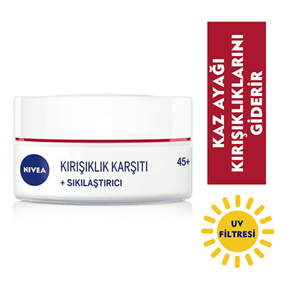 Crème visage anti-rides Nivea pour peaux matures - Raffermissante, protection UV, 50 ml
