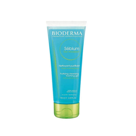Gel nettoyant Bioderma Sébium pour peaux grasses à tendance acnéique - Soin purifiant, 100 ml