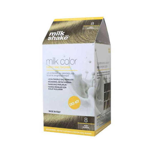 Milk Shake Hair Dye - 8 Light Blonde Hair Color, Nourishing Ingredients, Easy At-Home Application