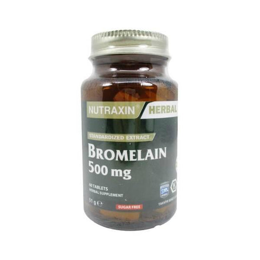 Nutraxin Bromelain 1000mg Dietary Supplement - 60 Tablets for Anti-Inflammatory Support & Digestive Health