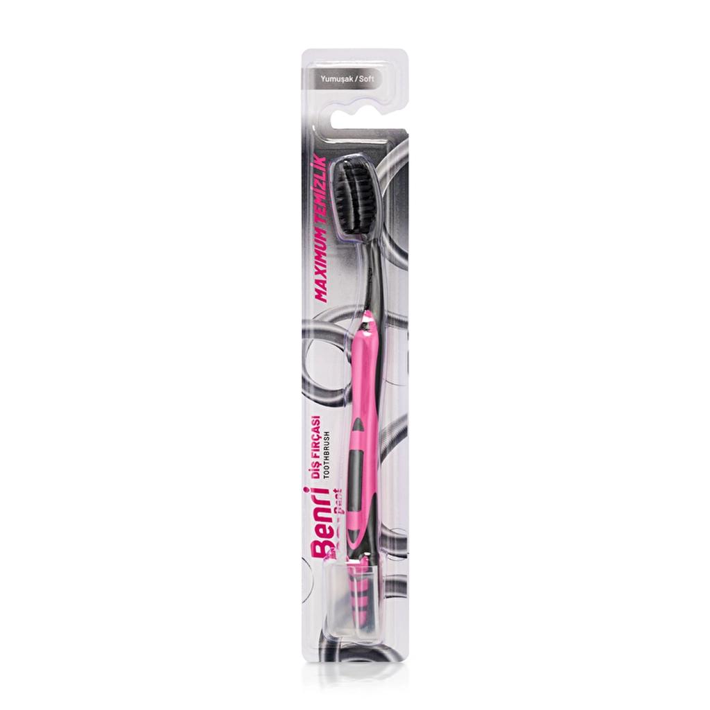 Benri Dent Charcoal Soft Toothbrush for Gentle Cleaning