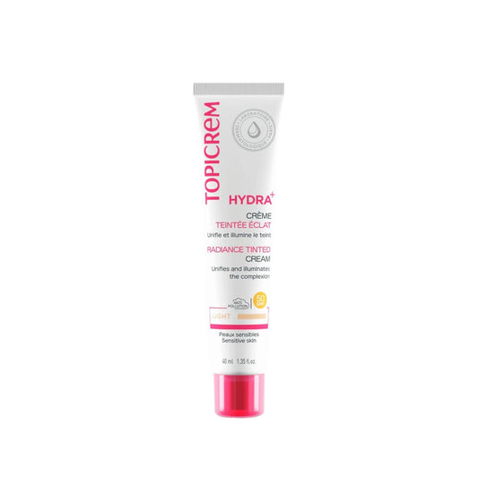 Topicrem Light Radiance Tinted SPF50 Sunscreen: Natural Coverage, Broad Spectrum Protection & Radiant Glow - 40ml