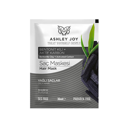 Mascarilla capilar voluminizadora y fortalecedora Ashley Joy: Aceite de murumuru y extracto de bambú para cabello tratado químicamente - Protección térmica y engrosamiento
