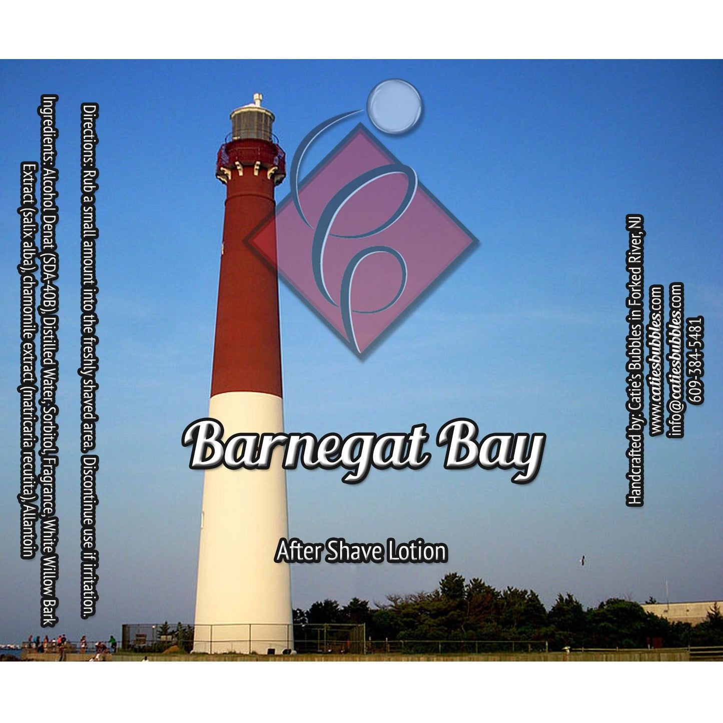 Catie's Bubbles Barnegat Bay Shaving Collection Shaving Set Pasteur Pharmacy Aftershave Lotion 3.3oz