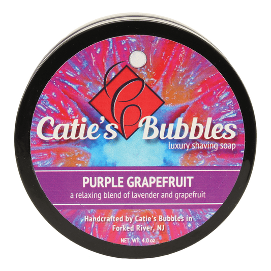 Catie's Bubbles Purple Grapefruit Shaving Collection Shaving Set Pasteur Pharmacy Shaving Soap 4oz