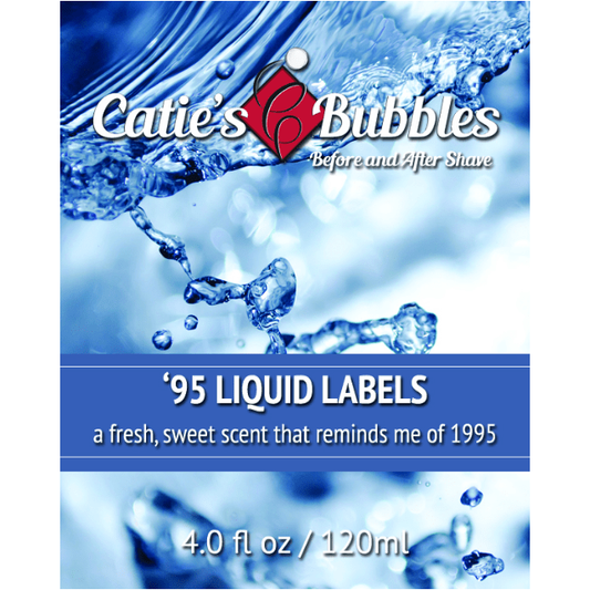 Catie's Bubbles 95 Liquid Labels Shaving Collection Shaving Set Pasteur Pharmacy Aftershave Splash 3.4oz