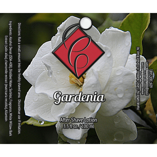 Catie's Bubbles Gardenia Shaving Collection Shaving Set Pasteur Pharmacy Aftershave 3.3oz