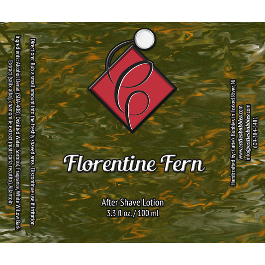 Catie's Bubbles Florentine Fern Shaving Collection Shaving Set Pasteur Pharmacy Aftershave 3.3oz