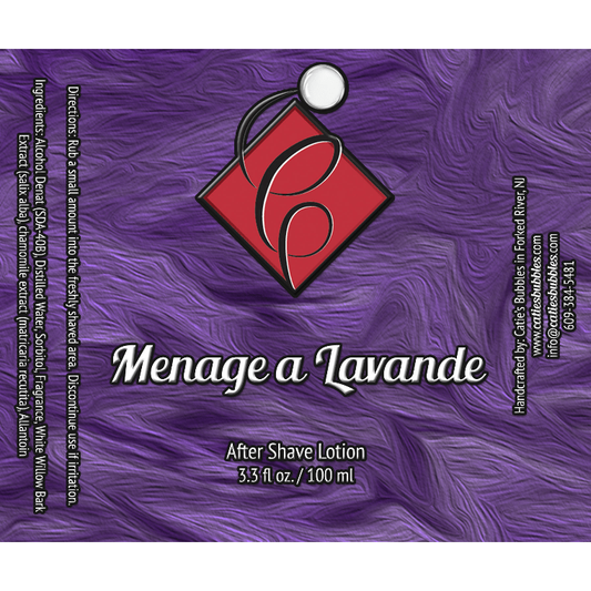 Catie's Bubbles Menage a Lavande Shaving Collection Shaving Set Pasteur Pharmacy Aftershave 3.3oz