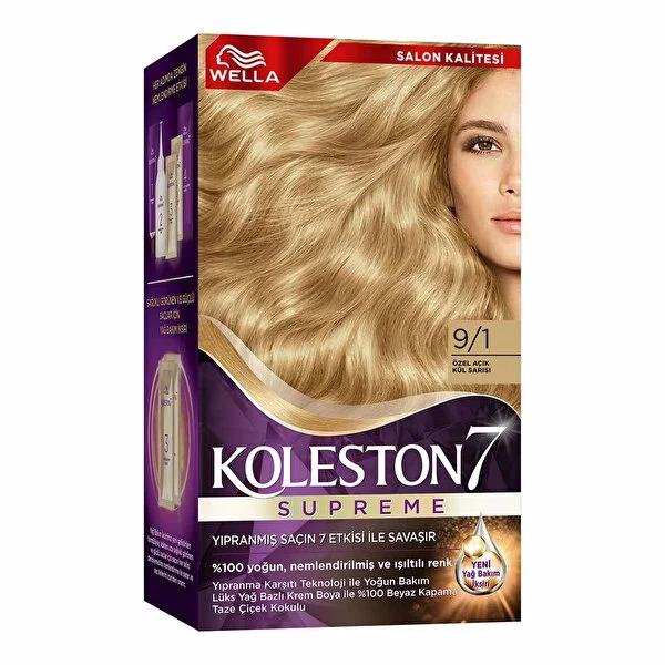 Koleston Wella Supreme: Intense Ash Blonde Hair Dye - 100% Gray Coverage, Damage Repair & Long-Lasting Color