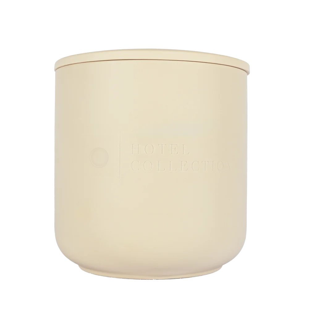 Hotel Collection Grande Ceramic Vessel Ceramic Sand Wax Candle Hotel Collection Bone