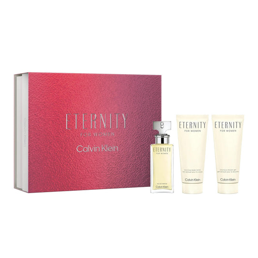 ETERNITY 3 PCS SET FOR WOMEN: 1.6 EAU DE PARFUM SPRAY + 3.3 BODY LOTION + 3.3 SHOWER GEL. WOMEN Fragrant Nest