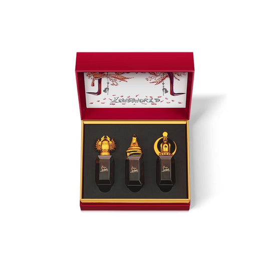 Christian Louboutin Loubiworld Intense Miniatures Set Eau de Parfum Intense — 27 ml · 3-piece mini set · 3 × 9 ml