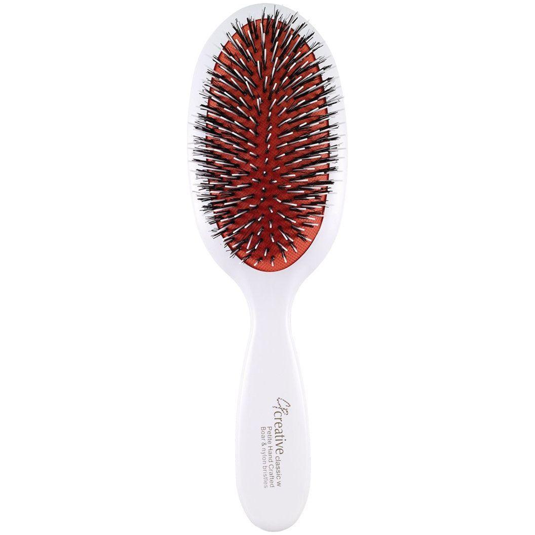 Classic Signature White Paddle Boar Bristle Hair Brush Hair Brush Pasteur Pharmacy Petite Mixed Bristle
