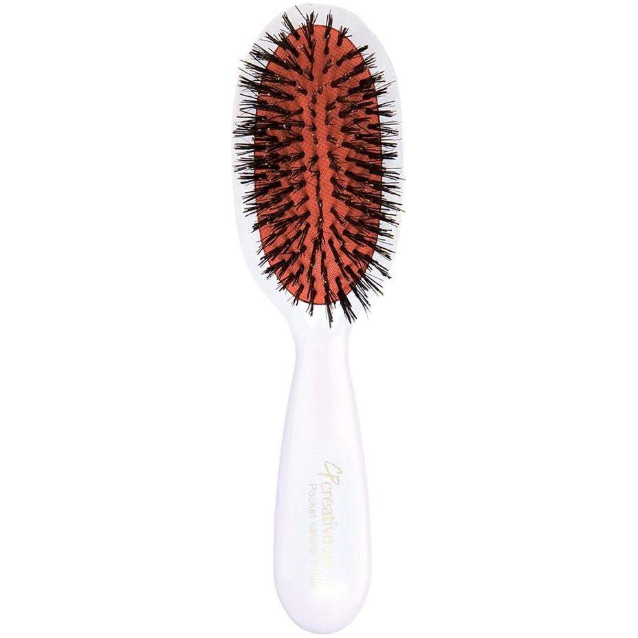 Classic Signature White Paddle Boar Bristle Hair Brush Hair Brush Pasteur Pharmacy Pocket Boar Bristle
