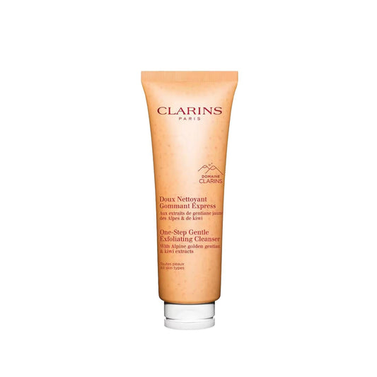 Clarins One Step Gentle Peeling Facial Cleanser: Limpiador facial exfoliante para una piel suave y radiante | 125 ml