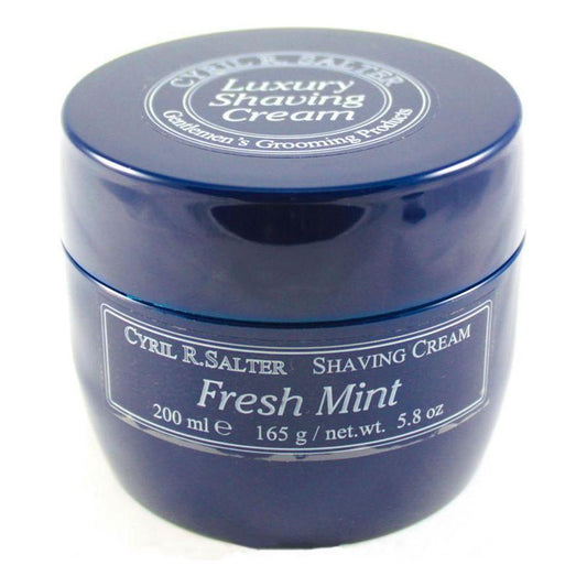 Cyril R. Salter Fresh Mint Luxury Shaving Cream 5.8 Oz Shaving Cream Pasteur Pharmacy