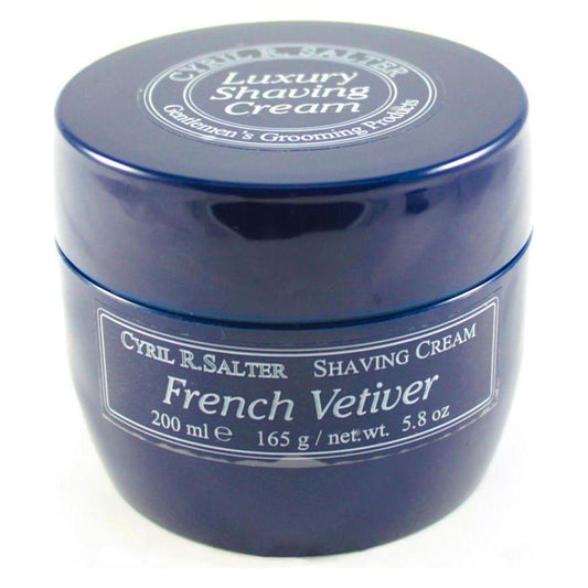 Cyril R. Salter French Vetiver Luxury Shaving Cream 5.8 Oz Shaving Cream Pasteur Pharmacy