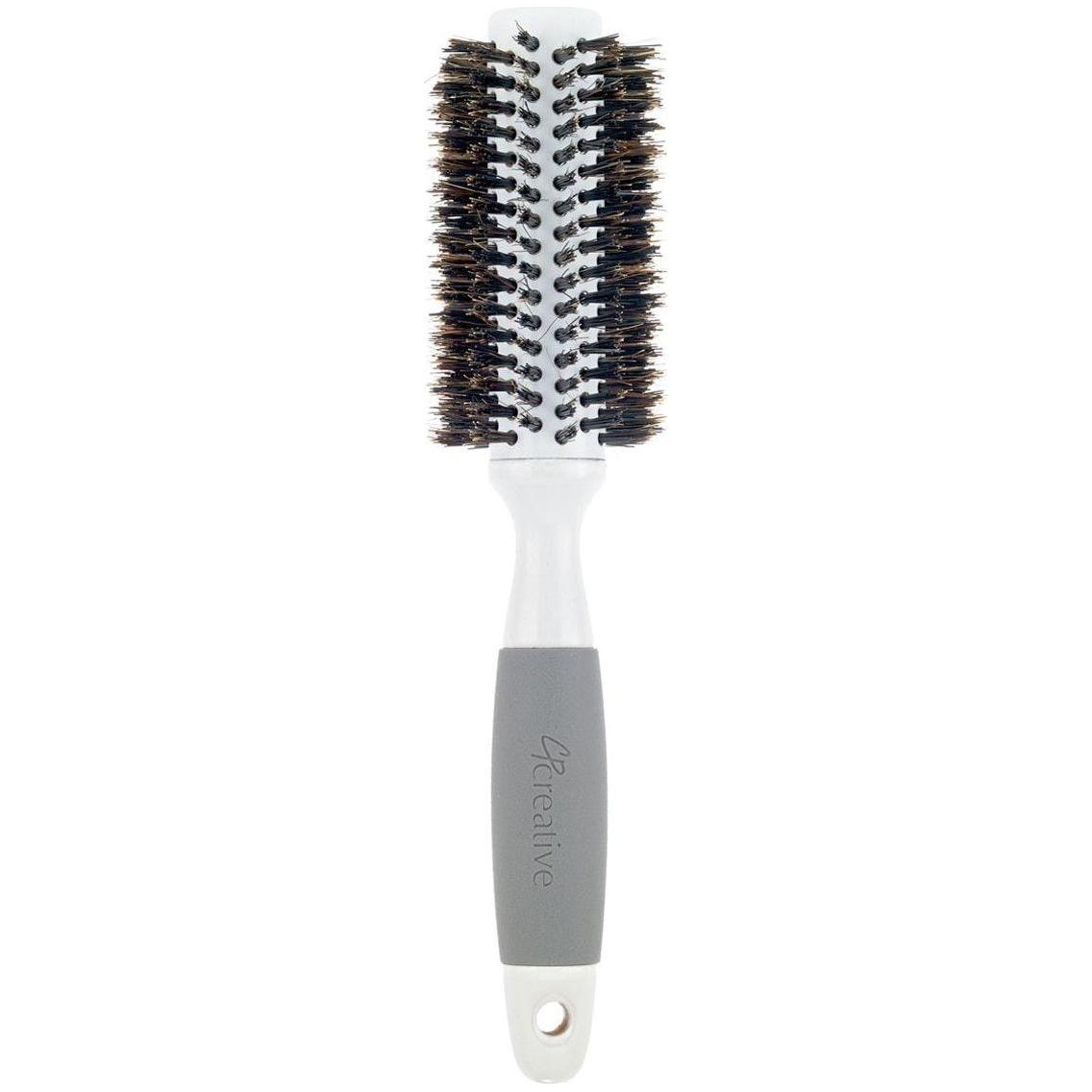 Ceramic Barrel Round Boar Bristle Hair Brush for Thick Hair Hair Brush Pasteur Pharmacy 102-ME (2")