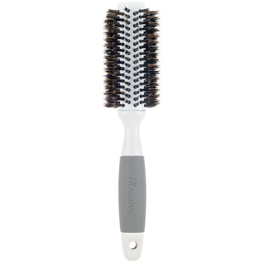 Ceramic Barrel Round Boar Bristle Hair Brush for Thick Hair Hair Brush Pasteur Pharmacy 102-ME (2")