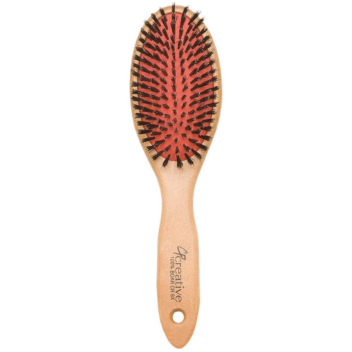 Eco-Friendly Boar Bristle Paddle Wood Hair Brush Hair Brush Pasteur Pharmacy CR6X (9")