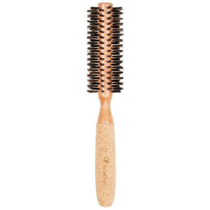 Eco-Friendly Birchwood and Cork Boar Bristle Round Hair Brush Hair Brush Pasteur Pharmacy CRC2 (1.25")