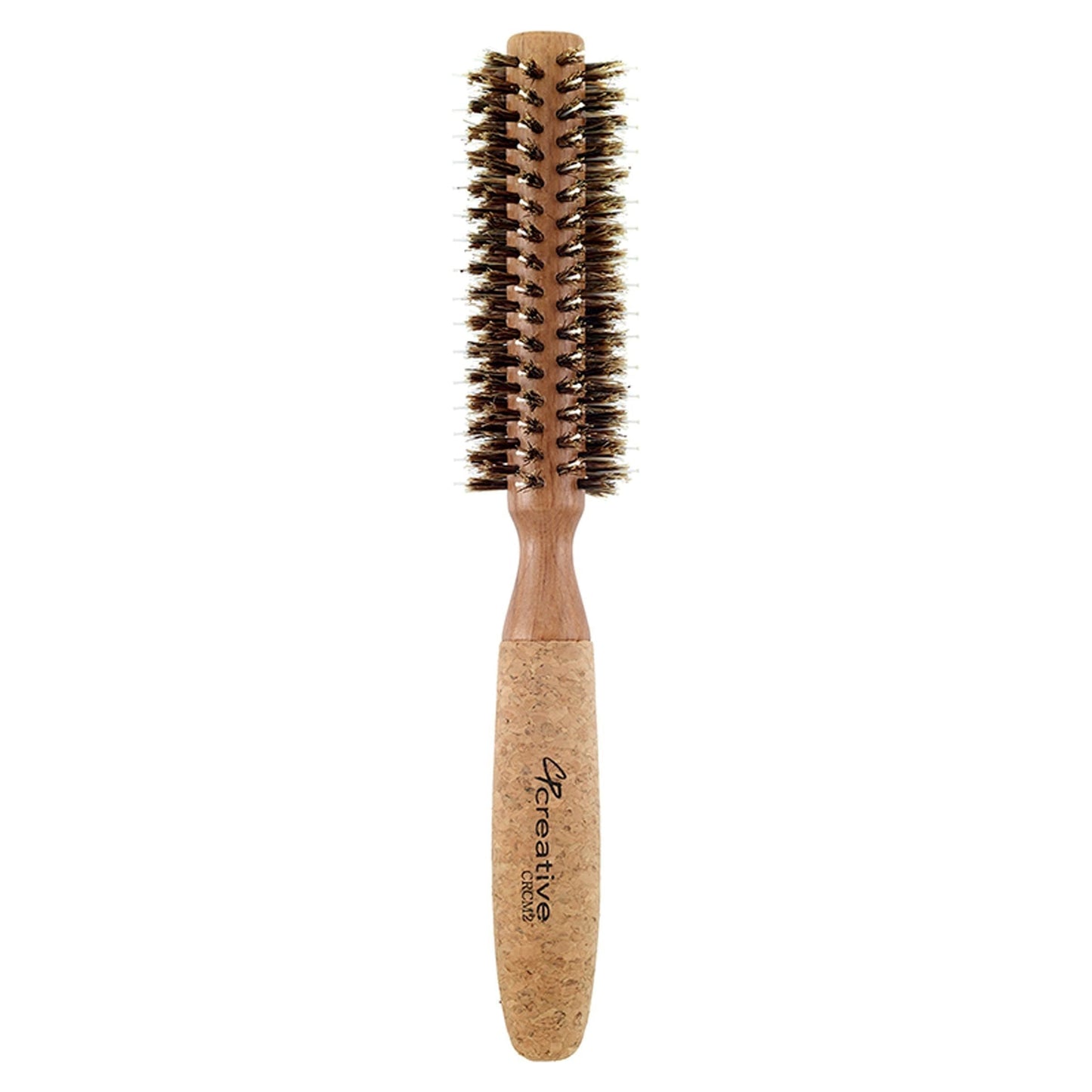 Eco-Friendly Birchwood and Cork Mixed Boar Bristle Round Hair Brush Hair Brush Pasteur Pharmacy CRCM2 (1.25")