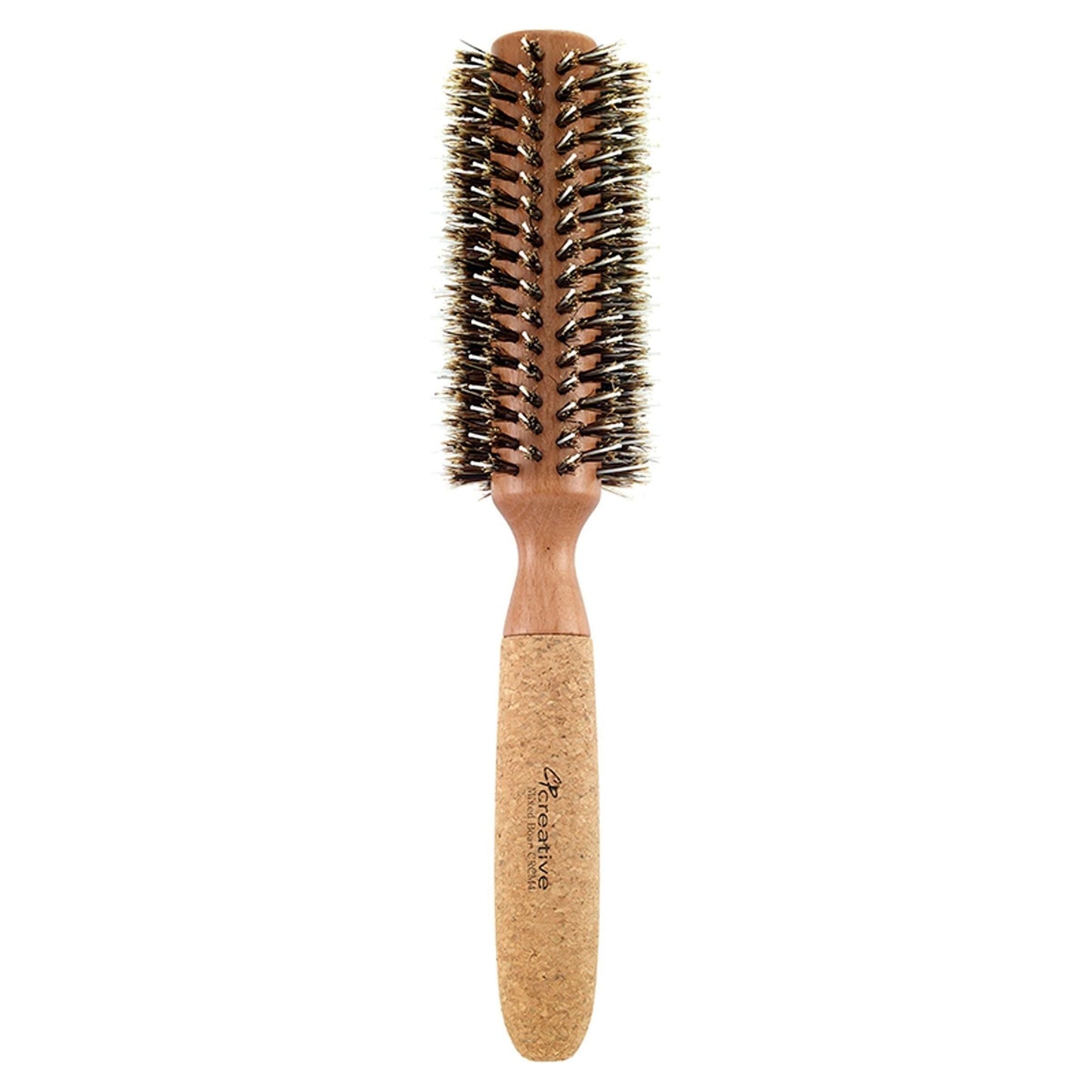 Eco-Friendly Birchwood and Cork Mixed Boar Bristle Round Hair Brush Hair Brush Pasteur Pharmacy CRCM4 (2")