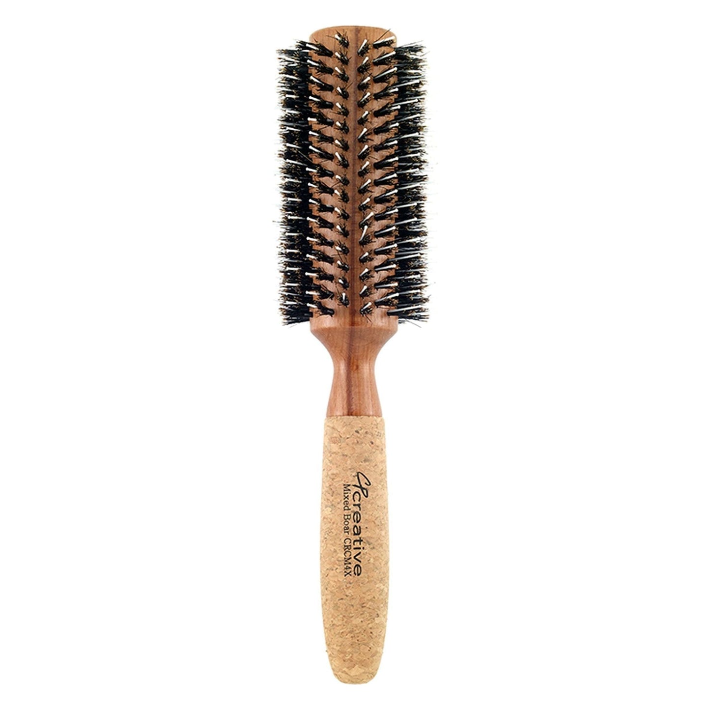 Eco-Friendly Birchwood and Cork Mixed Boar Bristle Round Hair Brush Hair Brush Pasteur Pharmacy CRCM4X (2.5")