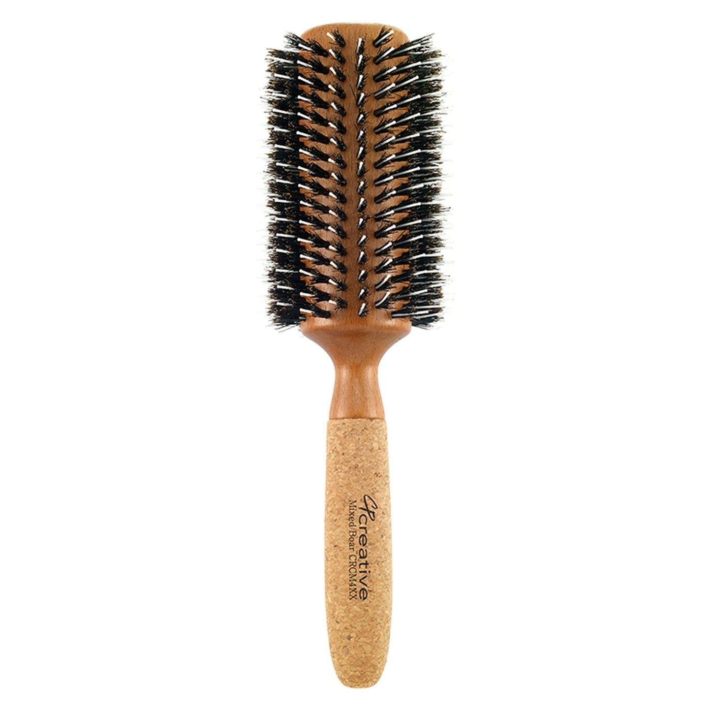 Eco-Friendly Birchwood and Cork Mixed Boar Bristle Round Hair Brush Hair Brush Pasteur Pharmacy CRCM4XX (3")