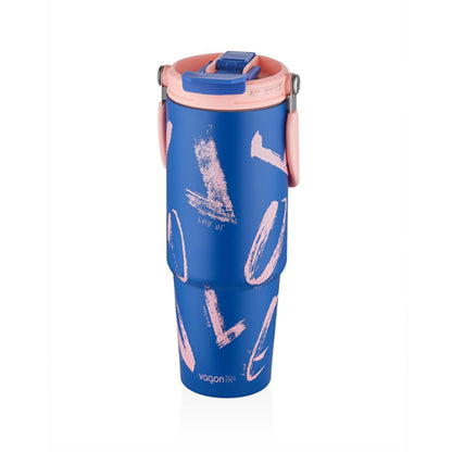 Gourde en acier inoxydable Vagon Life, grande capacité 900 ml | Isolée, sans BPA, étanche - Restez hydraté lors de vos déplacements.