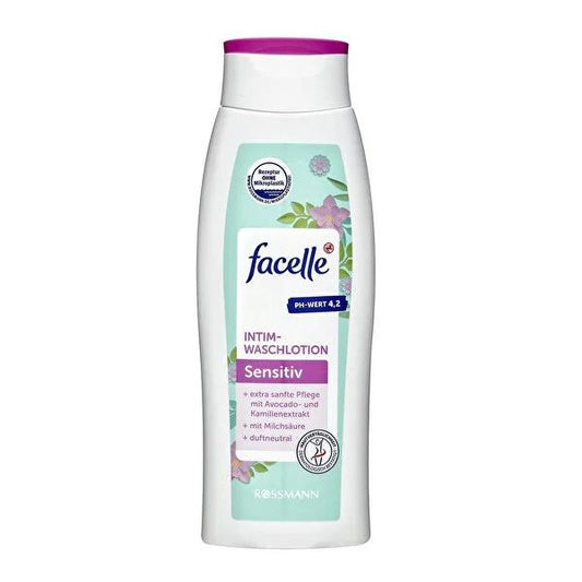 Gel de soin génital Facelle pour peaux sensibles - Végan, testé dermatologiquement, 300 ml