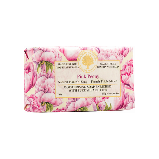 Wavertree & London Australian Natural Pink Peony Luxury Soap Bar 7 Ounces Luxury Soap Bar Pasteur Pharmacy