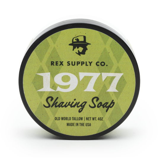 Rex Supply Co. 1977 Old World Tallow Shaving Soap 4 Oz Shaving Soap Pasteur Pharmacy
