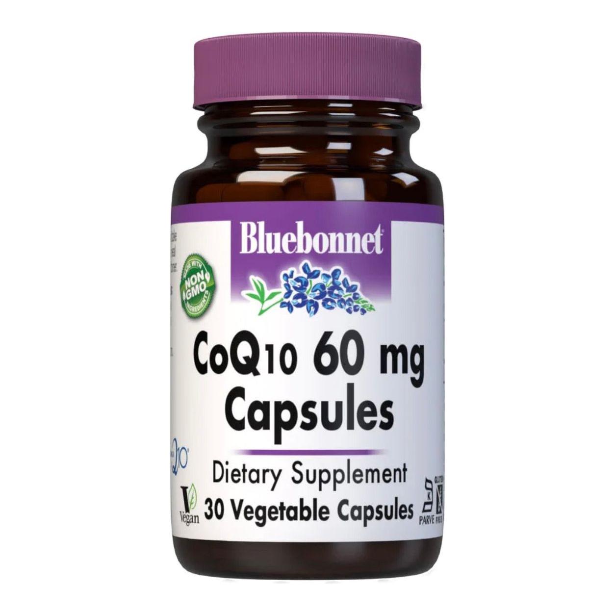 Bluebonnets CoQ10 60 mg 30 Vegetarian Softgels Dietary Supplements Pasteur Pharmacy