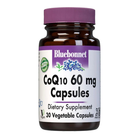 Bluebonnets CoQ10 60 mg 30 Vegetarian Softgels Dietary Supplements Pasteur Pharmacy