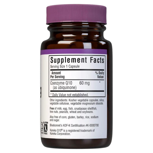 Bluebonnets CoQ10 60 mg 30 Vegetarian Softgels Dietary Supplements Pasteur Pharmacy