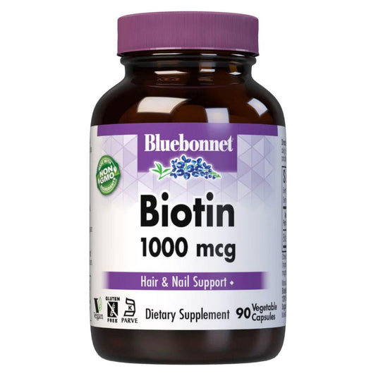 Bluebonnet Nutrition Vitamins Biotin 1000 mg - 90 Vegetable Capsules Vitamins & Supplements Pasteur Pharmacy