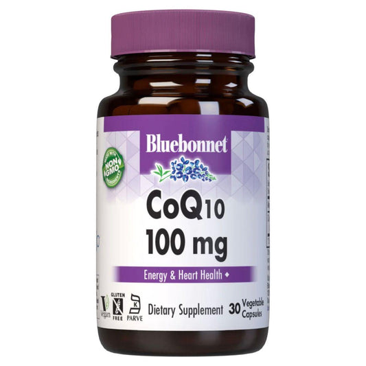 Bluebonnet CoQ10 100 mg 30 Vegetarian Softgels Dietary Supplements Pasteur Pharmacy