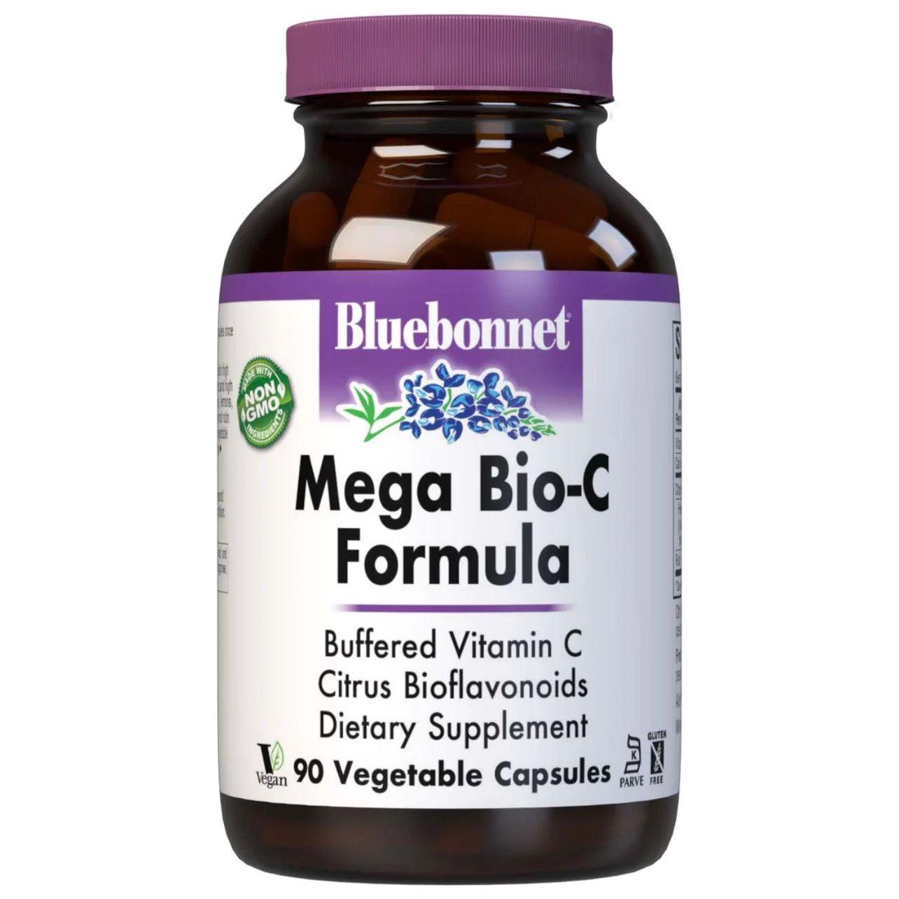 Bluebonnets Mega Bio-C Formula 90 Vegetable Capsules Dietary Supplements Pasteur Pharmacy