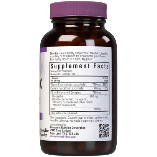 Bluebonnets Mega Bio-C Formula, 180 Vegetable Capsules Dietary Supplements Pasteur Pharmacy